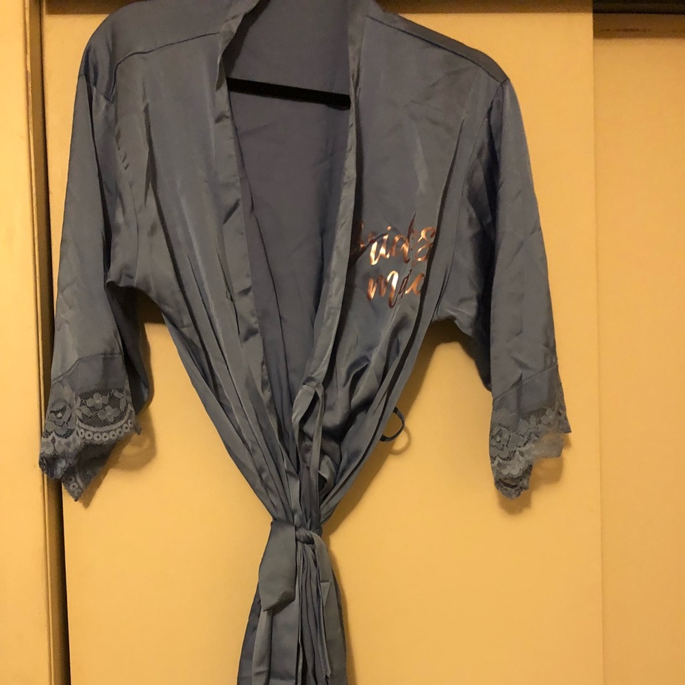 NEVER BEEN USED Blue Bridesmaid Robe!!